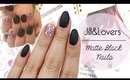 KKN recreates No.10 | JillandLovers Matte Black Boho Nails ♡