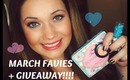 March Favies + GIVEAWAY # 2