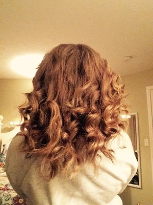 Curls with a wand