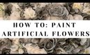 How to: Paint artificial flowers with Spray Paint vs Acrylic Paint