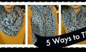 TUTORIAL | 5 Ways to Tie A Scarf feat. Moon Cats