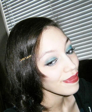 It's so blue off camera! Tutorial of this coming soon! It's a dramatic blue eye especially FOR blue eyes ( : 