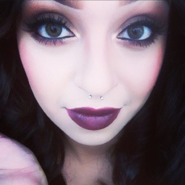 Dark lips. | Aimme R.'s (Aimmedollxoxo) Photo | Beautylish