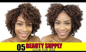 How to Style Synthetic Curly Wig► Beauty Supply Store Hair Series [Ep.5]