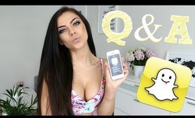 Snapchat Q&A || www.stina.blogg.no