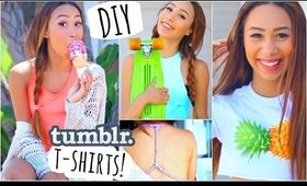 Easy and Quick DIY T Shirts Inspired by Tumblr Photos! ☼