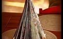 DIY Recycled Magazine Christmas Tree Martha Stewart Inspired