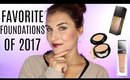 10 Favorite Foundations of 2017 (Combination Skin Picks) | Bailey B.