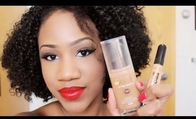 My Foundation Concealer Routine | Covergirl Queen 3 in 1 Foundation | L A Girl Pro Concealer