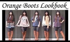 How to Wear Orange Boots - November Lookbook Haul Styling Pairing