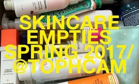 Skincare Empties, Spring 2017 | TophCam