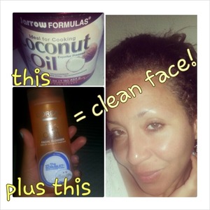 I use this combination to clean my skin, to remove makeup, to moisturize... it's all in one and its inexpensive.