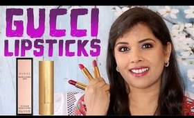 GUCCI Rouge a Levres Satin LIPSTICKS Review, Swatches: PART I BOLDS