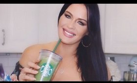 DELICIOUS BELLY SLIMMING BEAUTY BEVERAGE! MATCHA DETOX  RECIPE!!