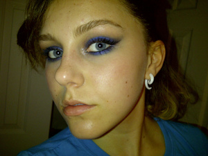 It was just one of those blue smokey eye kind of days today. :)