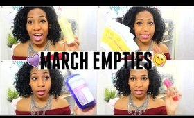 March Empties | Hair Bath Skincare