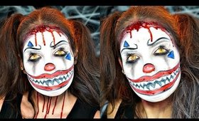 Creepy Clown Halloween Makeup Tutorial | Collab with @ChinaBell