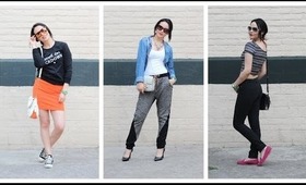 Spring lookbook, 3 outfits