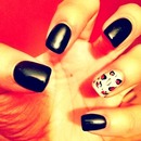 nails design black 