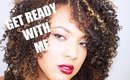 GET READY WITH ME || Everyday Makeup & Wash and go