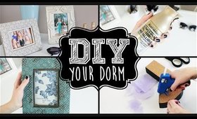 5 Ways to DIY & Decorate Your Dorm!! || #SCHOOLPREP101