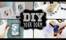 5 Ways to DIY & Decorate Your Dorm!! || #SCHOOLPREP101