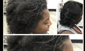 How to Silk Press 4C Heat damaged hair!