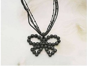 black butterfly necklace3