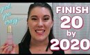 FINISH 20 BY 2020 *Project Pan INTRO* | Project Use It Up 2019 Q4