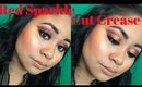 Red Sparkle Holiday Cut Crease