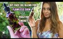 DIY FACE OIL FOR BEAUTIFUL SKIN & POSITIVE ENERGY│FACIAL OIL BLEND TO LIFT VIBRATION & FLAWLESS SKIN