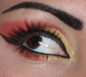 a contest look for facebook inspired by Natures elements, here is Fire.
