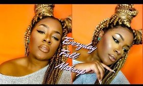 Everyday Fall Makeup Tutorial 2017 | Makeup for Dark Skin