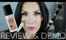 Makeup Forever ULTRA HD Foundation and Concealer Review + Demo