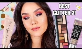 TESTING NEW MAKEUP | Ciate Foundation,  UD Glitter + MORE