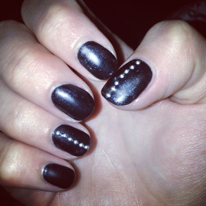 Overtly onyx with silver studs 