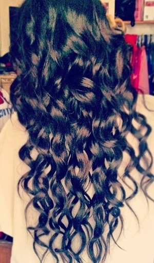 Curly hair long hair