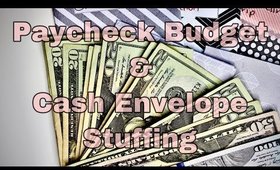 Budget with Me//Cash Envelopes//Budget by Paycheck//TBM