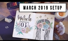 MARCH 2019 JOURNAL SETUP | CREATIVE JOURNALING | ANN LE