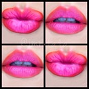 Ombré lips- Neon pink x orange