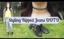 Styling Ripped Jeans OOTD | shivonmakeupbiz ♥
