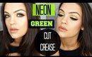 GRWM | Neon Green Cut Crease & Nude Lips