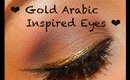 Gold Arabic Inspired Eyes ❤ ❤ ❤