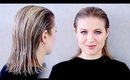 How To Achieve the "Wet" Slicked Back Hairstyle: SUPER EASY!
