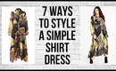 7 ways 1 Shirt Dress - Curvy Girls Got Style