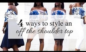 4 CLASSIC ways to STYLE | A Summer Off the Shoulder Top