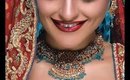 Indian Bridal Makeup Blue and Gold | Seeba86 | Indian Beauty Guru