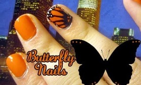 Monarch Butterfly Nail Art Tutorial