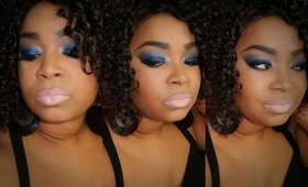 MAKEUP TUTORIAL | Navy Blue Smokey Eye Inspired look