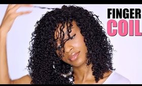 How To Define Your Curly Hair► Finger Coiling Method on Natural Hair Wig